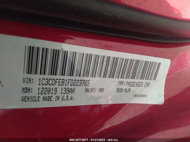 Dodge DART GT 2015 1C3CDFEB1FD223765 Image 9