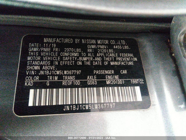 2020 Nissan Qashqai, VIN: JN1BJ1CW5LW367797