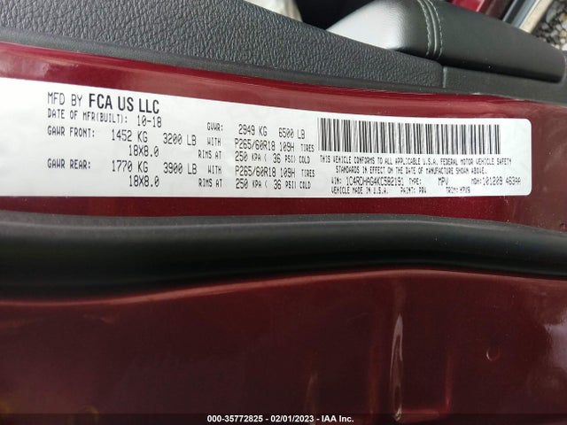 Dodge Durango Sxt Plus 2019 1C4RDHAG4KC582191 Image 9