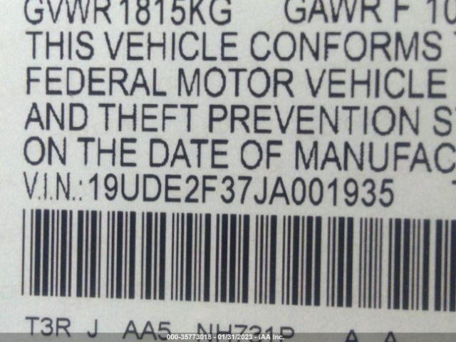 19UDE2F37JA001935 Acura ILX