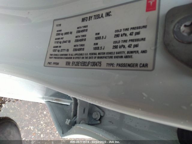 5YJ3E1EB2JF130475 Tesla Model 3 Long Range