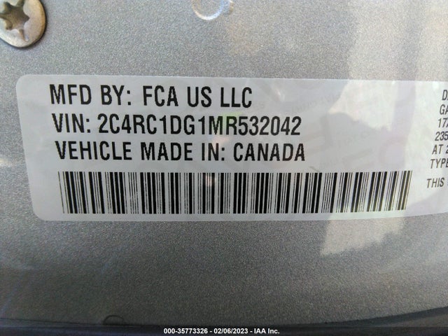2021 Chrysler Voyager, VIN: 2C4RC1DG1MR532042