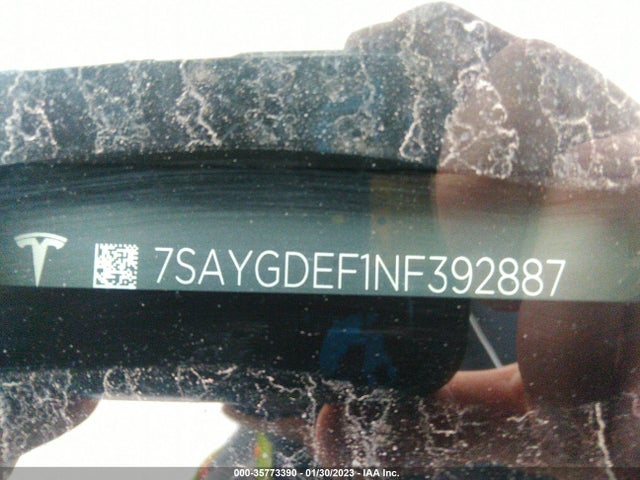 Tesla Model Y 2022 7SAYGDEF1NF392887 Image 9
