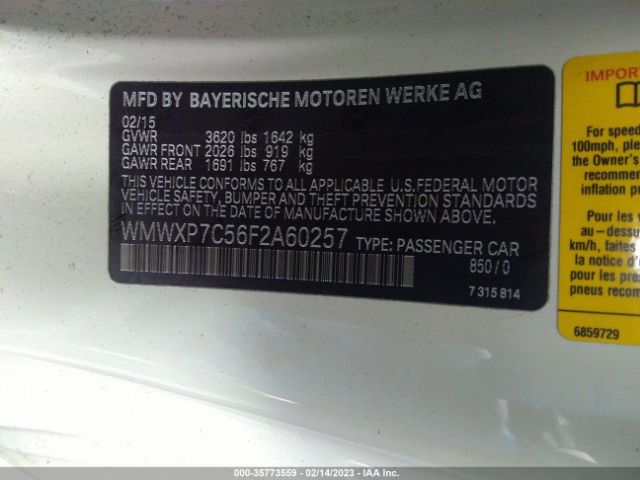 WMWXP7C56F2A60257 Mini Cooper Hardtop S