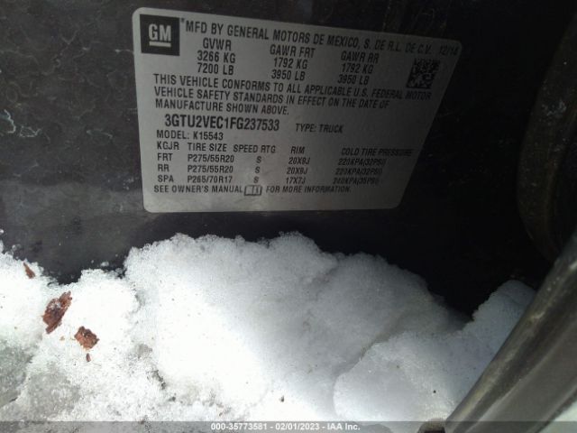 3GTU2VEC1FG237533 GMC Sierra 1500 Slt