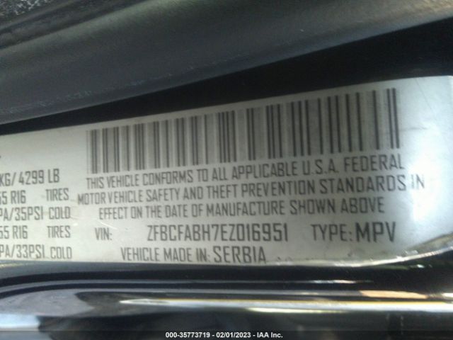 ZFBCFABH7EZ016951 Fiat 500l Easy