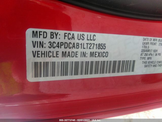 3C4PDCAB1LT271855 Dodge Journey Se Value