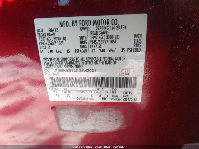 1FM5K8B82EGA42021 Ford Explorer Base
