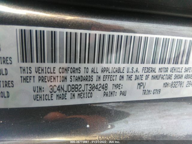 3C4NJDBB2JT304248 Jeep Compass Altitude