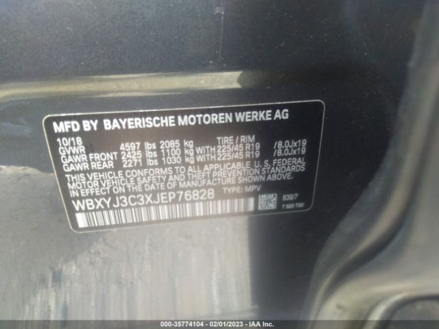 WBXYJ3C3XJEP76828 BMW X2 Sdrive28i