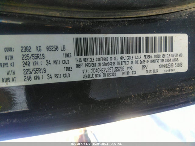 Dodge Journey R/t 2009 3D4GH67V29T155793 Image 10