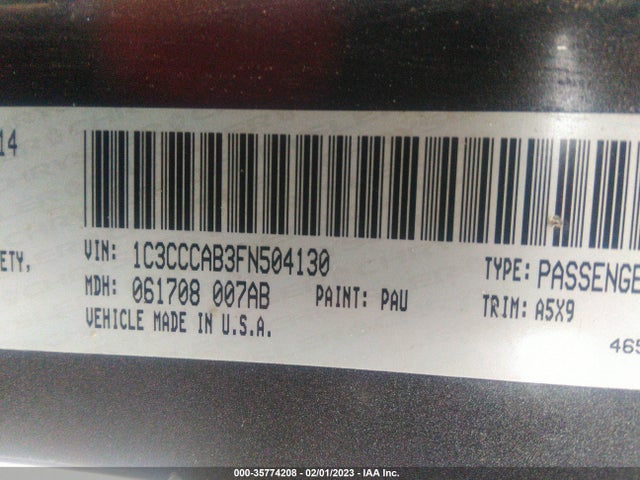 Chrysler 200 Limited 2015 1C3CCCAB3FN504130 Image 10