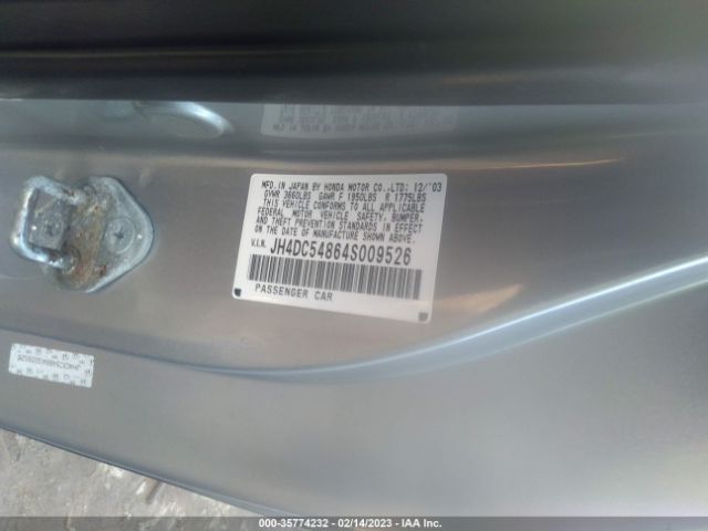 2004 ACURA RSX JH4DC54864S009526 Photo 8