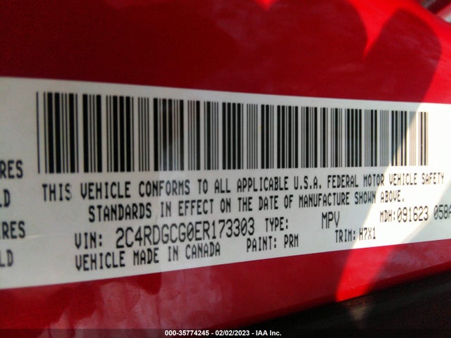 Dodge Grand Caravan Sxt 2014 2C4RDGCG0ER173303 Image 9