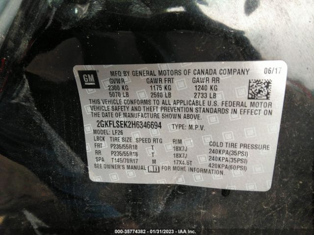 2GKFLSEK2H6346694 GMC Terrain Sle