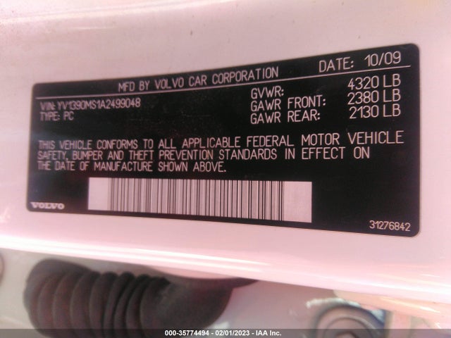 YV1390MS1A2499048 Volvo S40