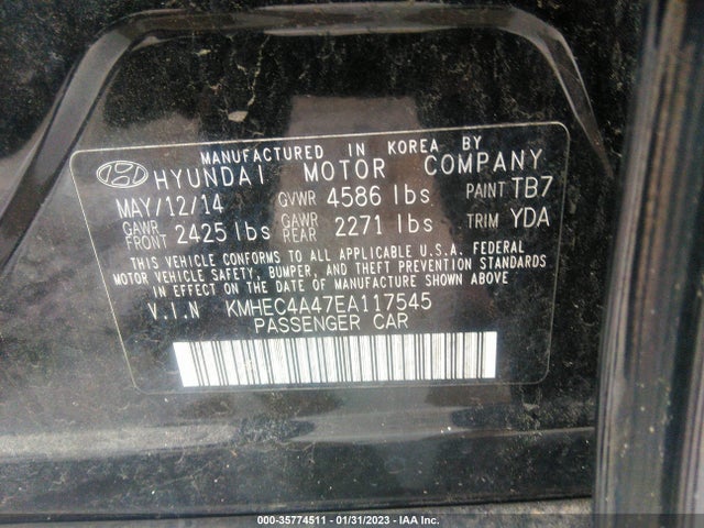 Hyundai SONATA HYBRID 2014 KMHEC4A47EA117545 Image 10