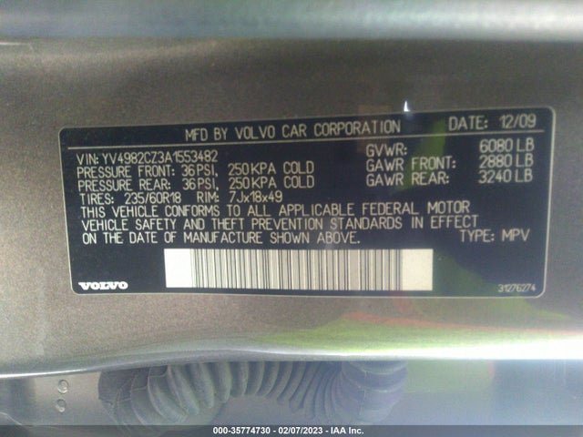 YV4982CZ3A1553482 Volvo Xc90 I6