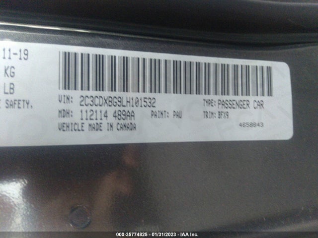 Dodge Charger Sxt 2020 2C3CDXBG9LH101532 Image 9