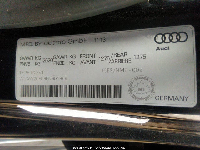 2014 Audi RS 7, VIN: WUAW2CFC9EN901968
