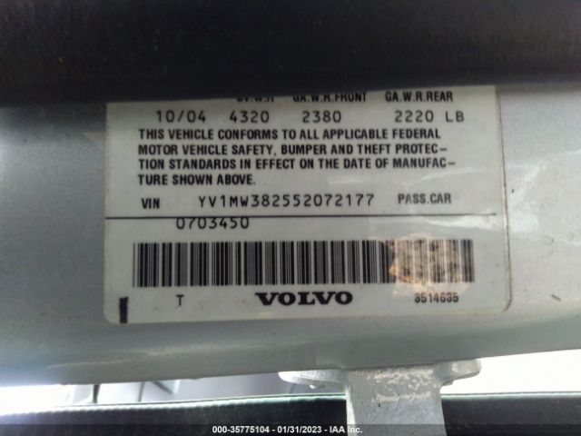 YV1MW382552072177 Volvo V50