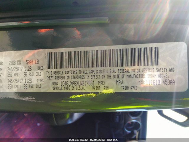 1C4GJXAGXLW217881 Jeep Wrangler Sport S