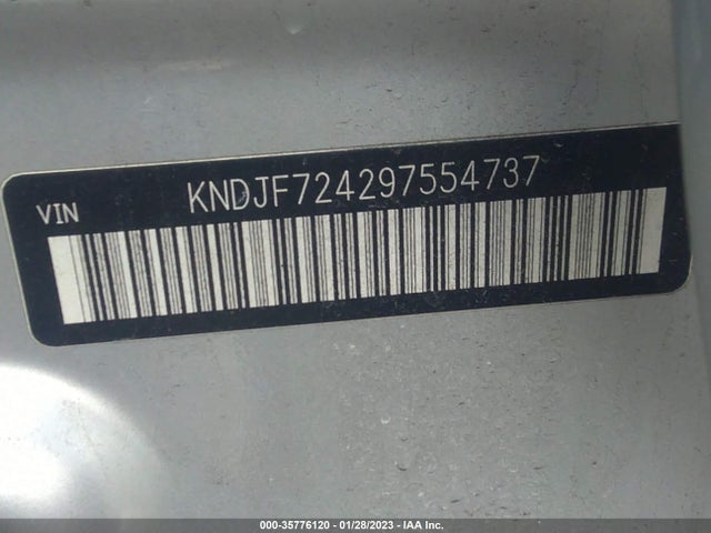 2009 KIA SPORTAGE LX VIN: KNDJF724297554737