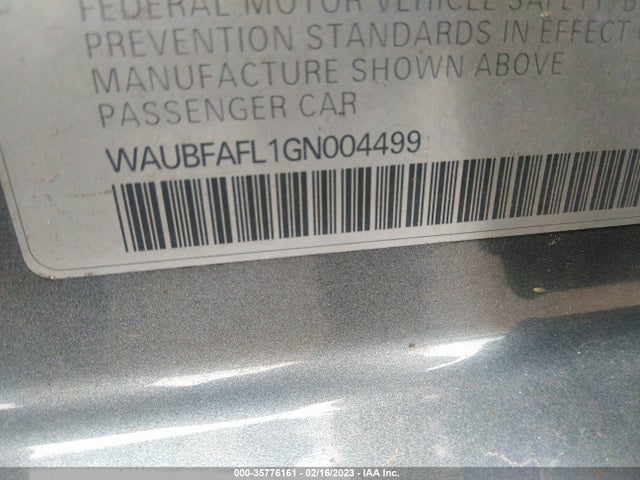 WAUBFAFL1GN004499 Audi A4 PREMIUM