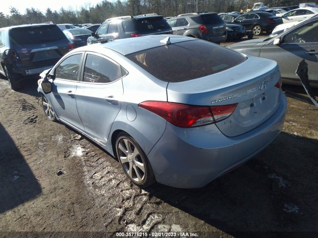 2011 HYUNDAI ELANTRA LTD PZEV VIN: KMHDH4AEXBU160812