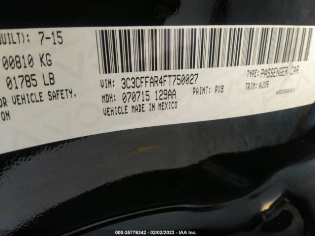 3C3CFFAR4FT750027 Fiat 500
