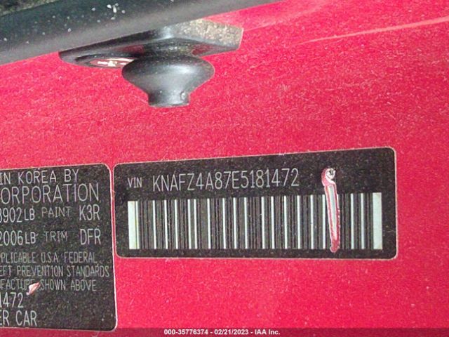 KNAFZ4A87E5181472 KIA FORTE EX