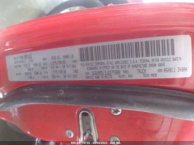 3C6UR5DL5JG275988 RAM 2500 Big Horn