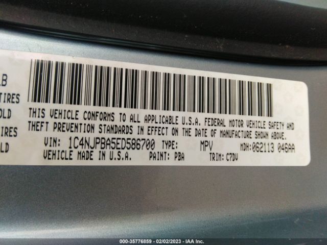 1C4NJPBA5ED586700 Jeep Patriot Sport