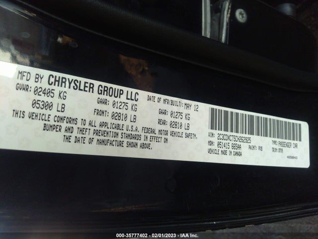 Dodge Charger Rt 2012 2C3CDXCT5CH262925 Image 9