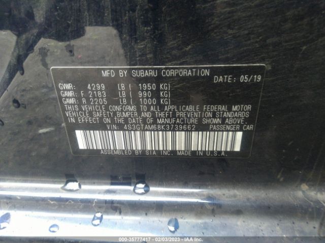 4S3GTAM68K3739662 Subaru Impreza 2.0i Sport
