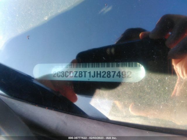 2C3CDZBT1JH287492 Dodge Challenger R/t Plus Shaker