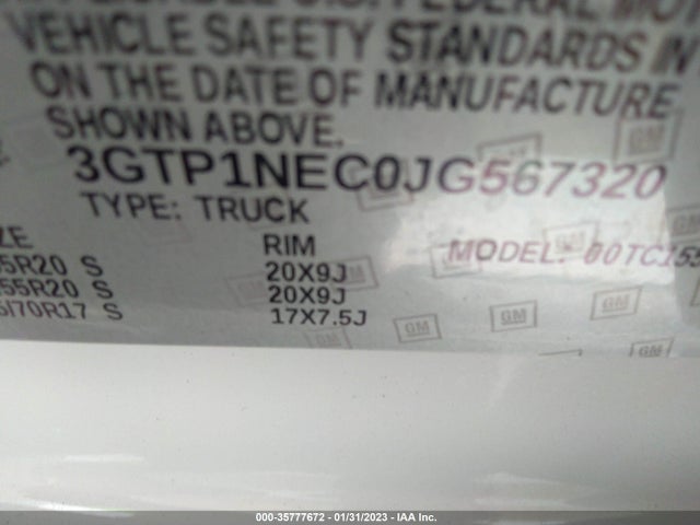 GMC Sierra 1500 Slt 2018 3GTP1NEC0JG567320 Image 9