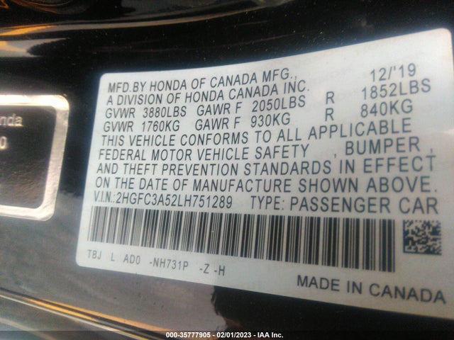 Honda CIVIC SI COUPE 2020 2HGFC3A52LH751289 Image 9