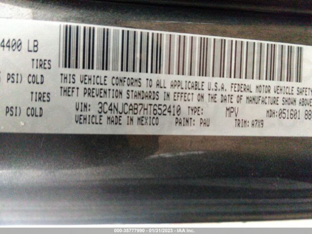 3C4NJCAB7HT652410 Jeep Compass Sport