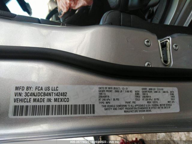 3C4NJDCB4NT142482 Jeep Compass High Altitude