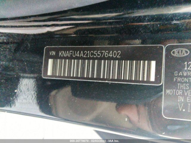 KNAFU4A21C5576402 KIA FORTE EX