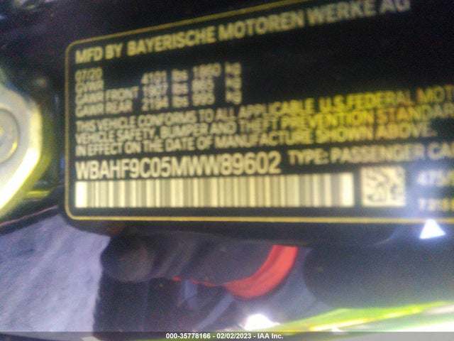 2021 BMW Z4, VIN: WBAHF9C05MWW89602