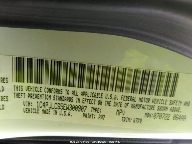 1C4PJLCS5EW300907 Jeep Cherokee Altitude