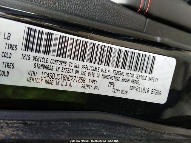 Dodge Durango R/t 2017 1C4SDJCT8HC771258 Image 9
