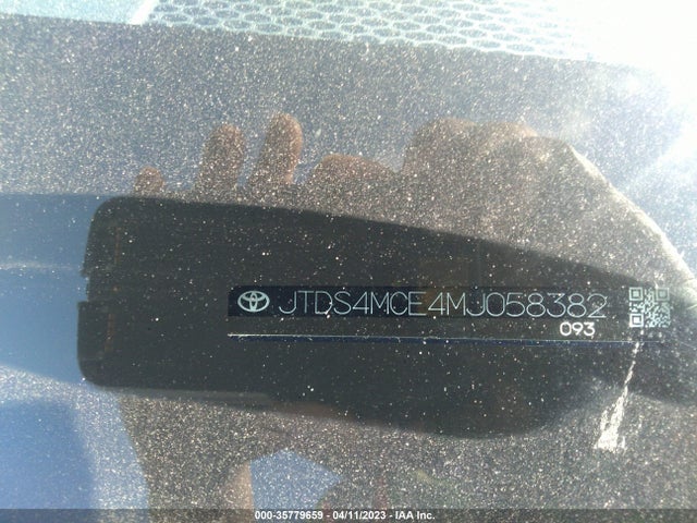 2021 TOYOTA COROLLA SE/NIGHTSHADE/APEX SE VIN: JTDS4MCE4MJ058382