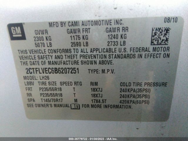 2CTFLVEC6B6207251 GMC Terrain Slt-1