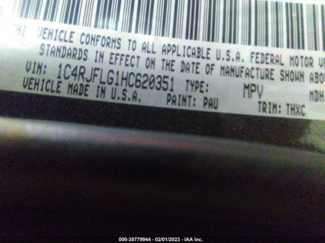 1C4RJFLG1HC620351 Jeep Grand Cherokee Trailhawk