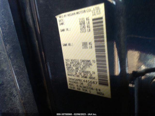 1N4AA5AP8EC445687 Nissan MAXIMA 3.5