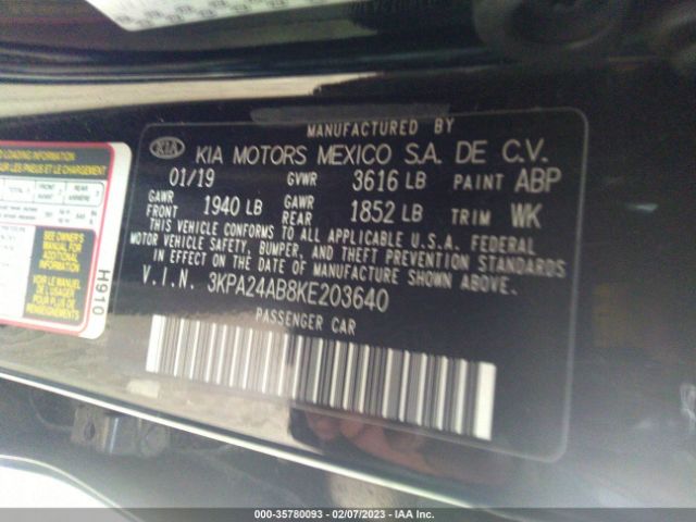 3KPA24AB8KE203640 KIA RIO S