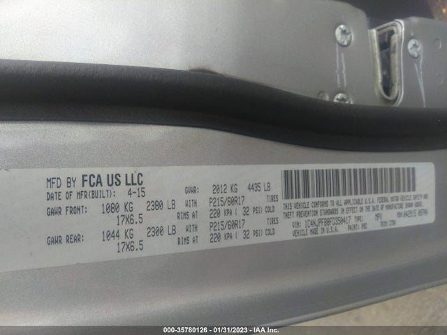 1C4NJPFB8FD350417 Jeep Patriot Latitude